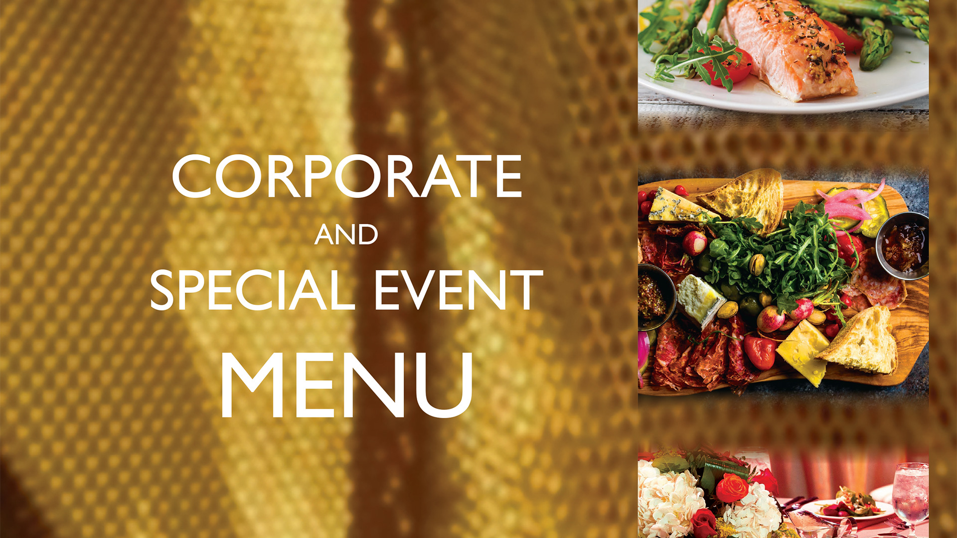 Corporate and Special Event Menu graphic