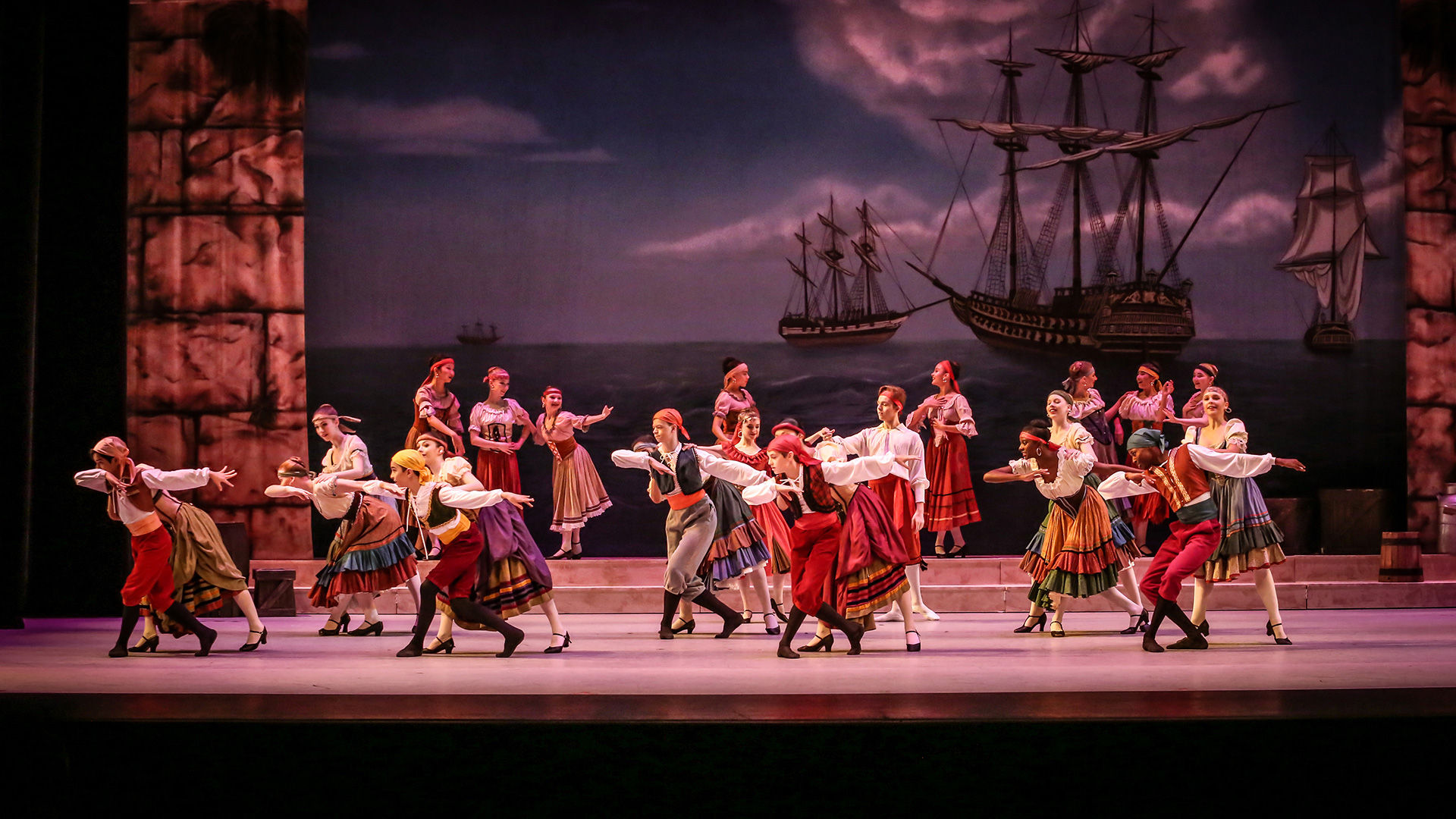 Pirates ballet on Ferguson Stage